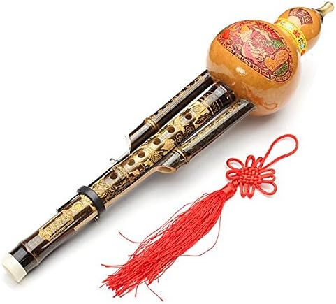 Natural Bamboo Gourd Cucurbit Flute C Tone Chinese Minority Instrument