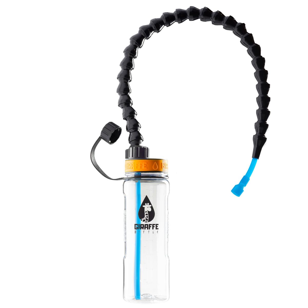 Giraffe Bottle Tower XL Hands Free Drinking System, Clear Tritan Bottle (length 25 in / 63 cm)