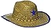 Fun Express Childs Straw Cowboy Hat with Plastic Star - 12 Pieces