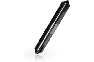 Lzcdelyxiao 3/8" Chamfer Mill Solid Carbide End Mill,3/8"Cutting Diameter,3/8"Shank Diameter, 2-1/2"Overall Length, 4 Flute, 90° Chamfer Angle, Double End,AlTiN Coated,for Medium Hardness Materials