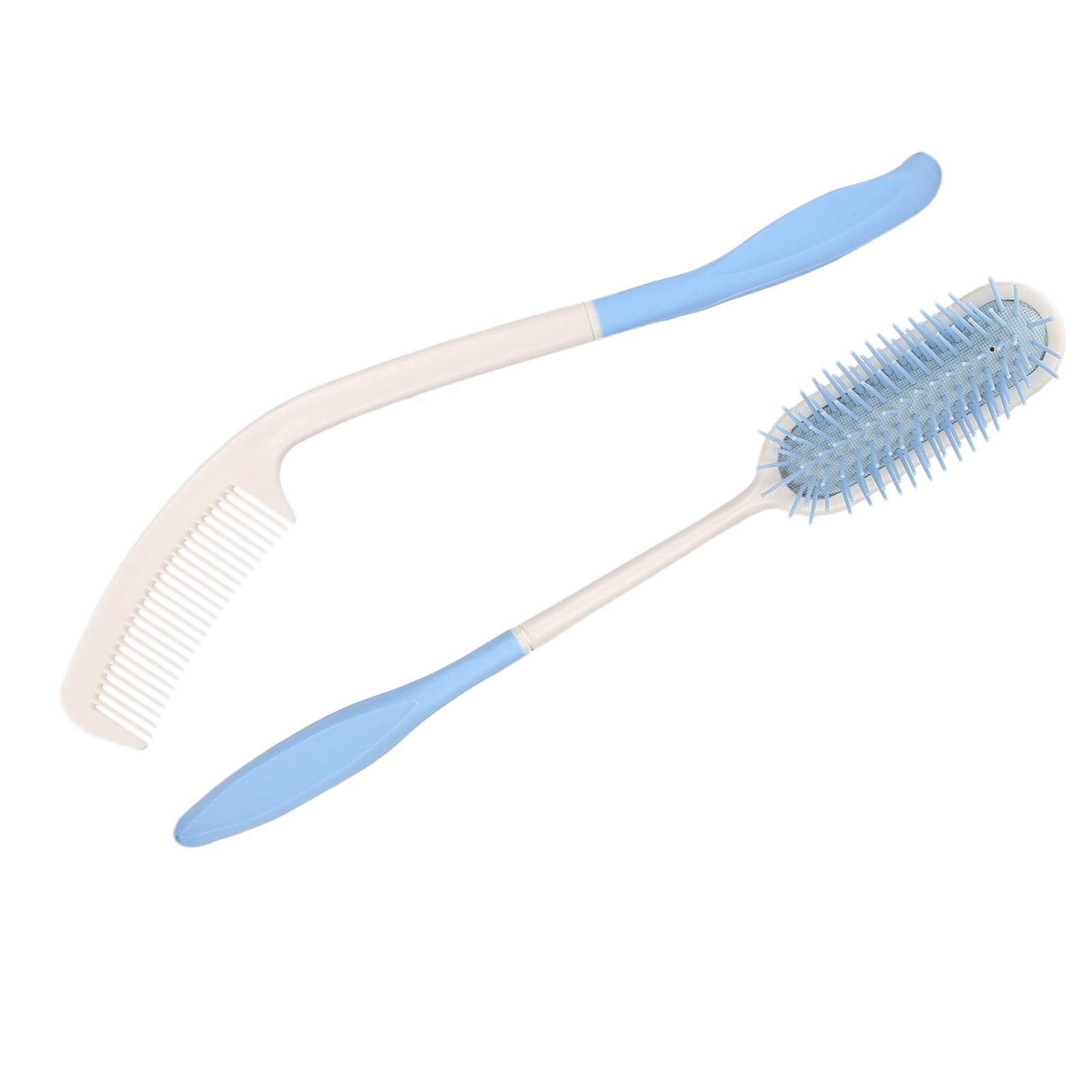 HURRISE Extra Long Hair Brush, Air Cushion Hairbrush Long-Handled Comb Curved Handle Long Handle Hair Comb for Elderly and Disabled for Home