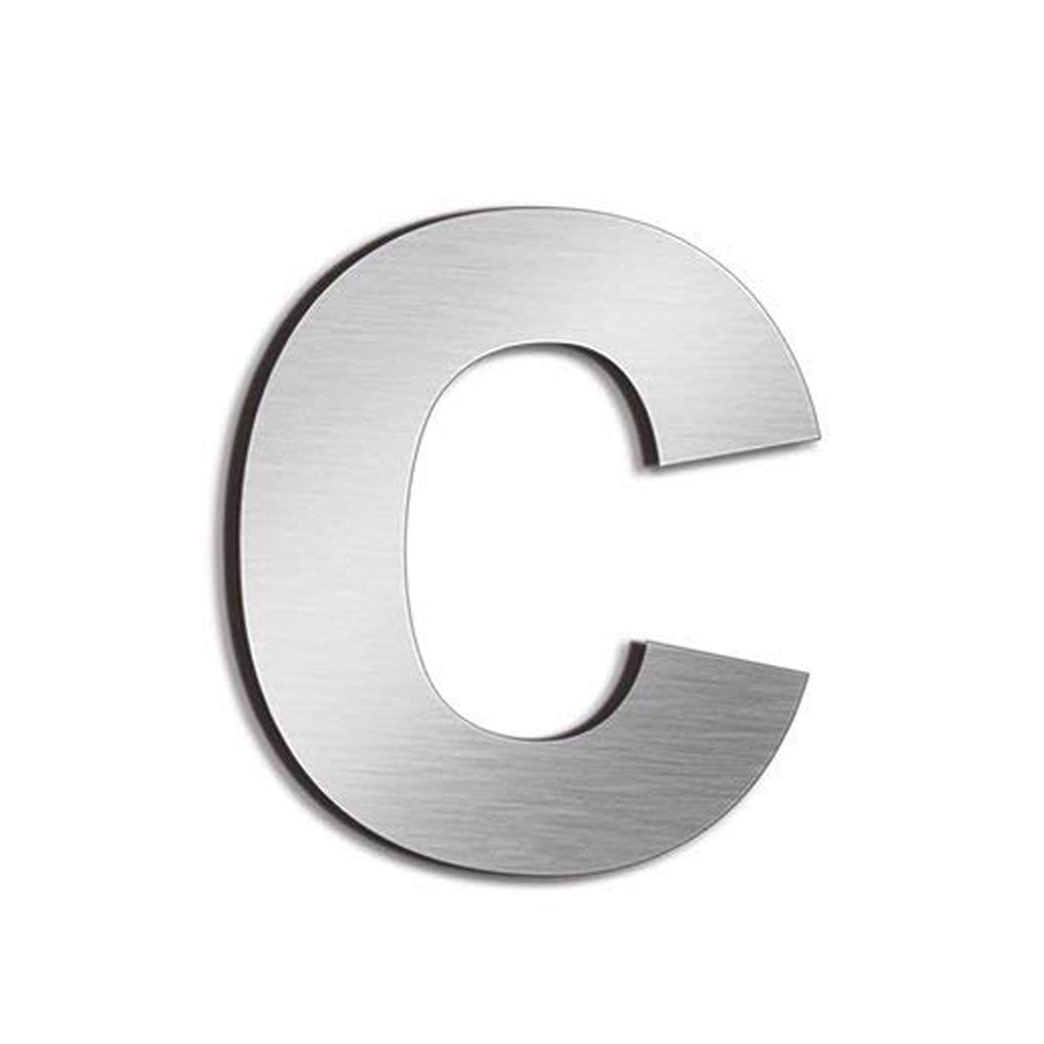 nanlyiau house numbers height 5.7cm Used for mailbox door house street made of solid Stainless Steel SUS304 adhesive(3in number c)