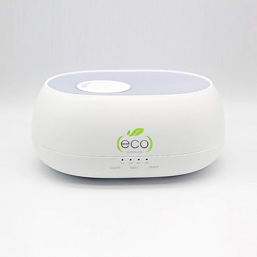 Tesco Cloud Mist Air Humidifier, Aroma Diffuser With Multi Color Lamp