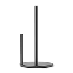 Paper Towel Holder Black, Premium Stainless Steel