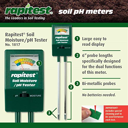 Luster Leaf 1817 Rapitest Soil pH/Moisture Tester - Thumbnail 5