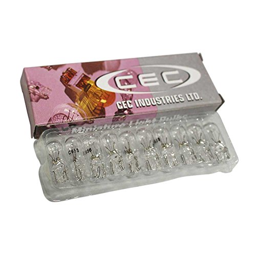 #658 MINIATURE BULB GLASS WEDGE BASE