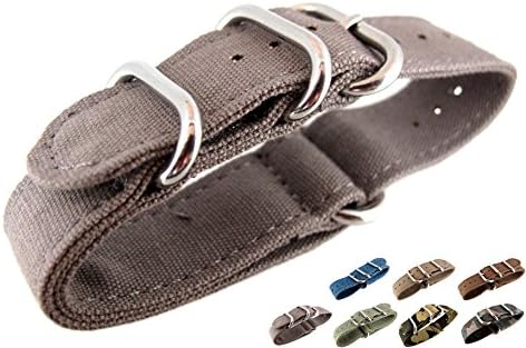 Men's Watch Strap Zulu NATO Canvas Multi Colored 20mm