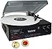 Boytone BT-13B with Bluetooth Connection 3-Speed Stereo Turntable Belt Drive 33/45/78 RPM, 2 built in Speakers AM/FM Stereo Radio, 3.5mm Headphone Jack/ Axillary, RCA Jack, 45 Rpm Adapter Included