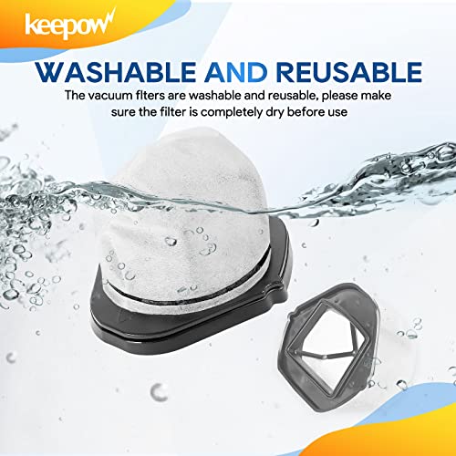 KEEPOW Vacuum Filter Replacement for Shark Cordless Handheld Vacuum