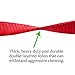 Dog Leash for Medium, Large and Small Dogs - 6 Foot Dog Leashes for Training and Daily Walks - Durable Sizes in Lightweight and Heavy Duty for Small and Large Breeds (2-Layer, Red)