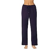 Nautica Womens Pajama Pants - Lightweight Wide Leg Lounge Pants - Cotton Knit Jersey - Sleepwear Loungewear PJs for Women