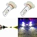 Alla Lighting 5202 LED Fog Lights Bulbs 3800lm Xtreme Super Bright 5201 DRL ETI 56-SMD PS19W 12085 PS19W, 6000K Xenon White