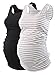 Liu & Qu Maternity Basic Tank Top Mama Clothes Neck Sleeveless Tops Women's Solid Side Ruching Vest