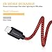 Lightning Cable, Cablex iPhone Charger 3Pack 10FT Ultra Long Nylon Braided USB Cable Cord Compatible with iPhone7 7Plus 6s 6sPlus 6 6Plus 5 5s 5c SE iPad iPod & More (Redblack)