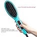 Gisala Metal Ceramic Heater Hair Straightening Brush,Auto Lock,Anti Scald,Zero Damage,Adjustable Temperature,Instant Heat Up Professional Hair Straightener(Cyan) by Gisala