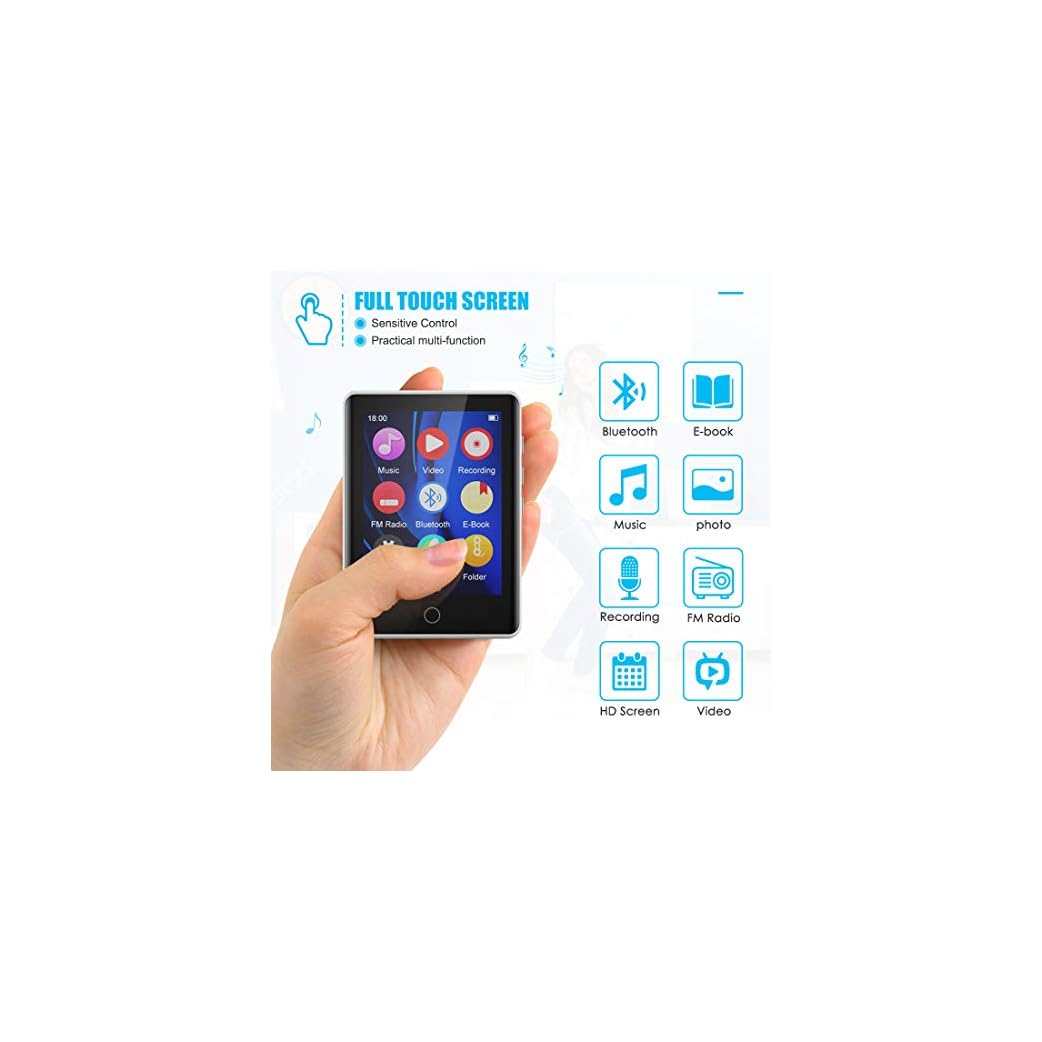 MP3 Player 32GB with BT 5.0 Supports TF up to 128GB,Timoom M6 MP3 HIFI Lossless Sound Music