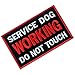 Service Dog Working Do Not Touch Vests/Harnesses Emblem Embroidered Fastener Hook & Loop Patch