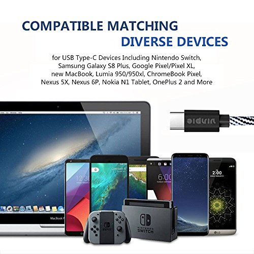 image for USB Type C Cable, AAJO Type C Cable Fast Charging 4 Pack 3FT 6FT 6FT 1