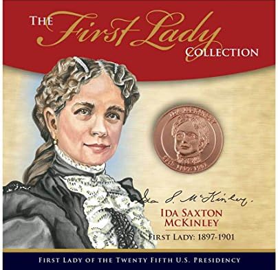 Ida Saxton McKinley First Lady Bronze Coin Collection - 25th Presidency