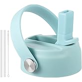 RRegeny Straw Lid for Hydro Flask Wide Mouth 32 40 oz, Lids with Flexible Handle compatible with HydroFlask, Replacement Sports Flex Cap Wide Mouth Top