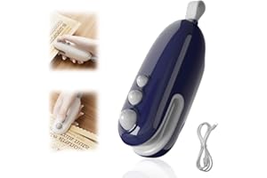 MINTIML Mini Bag Sealer,Upgrade 2 in 1 USB Rechargeable Food Bag Sealer,Sealing Machine Heat Seal Tool,Portable Handheld Heat Vacuum Sealer for Plastic Bags Snack Bags (A-Blue)