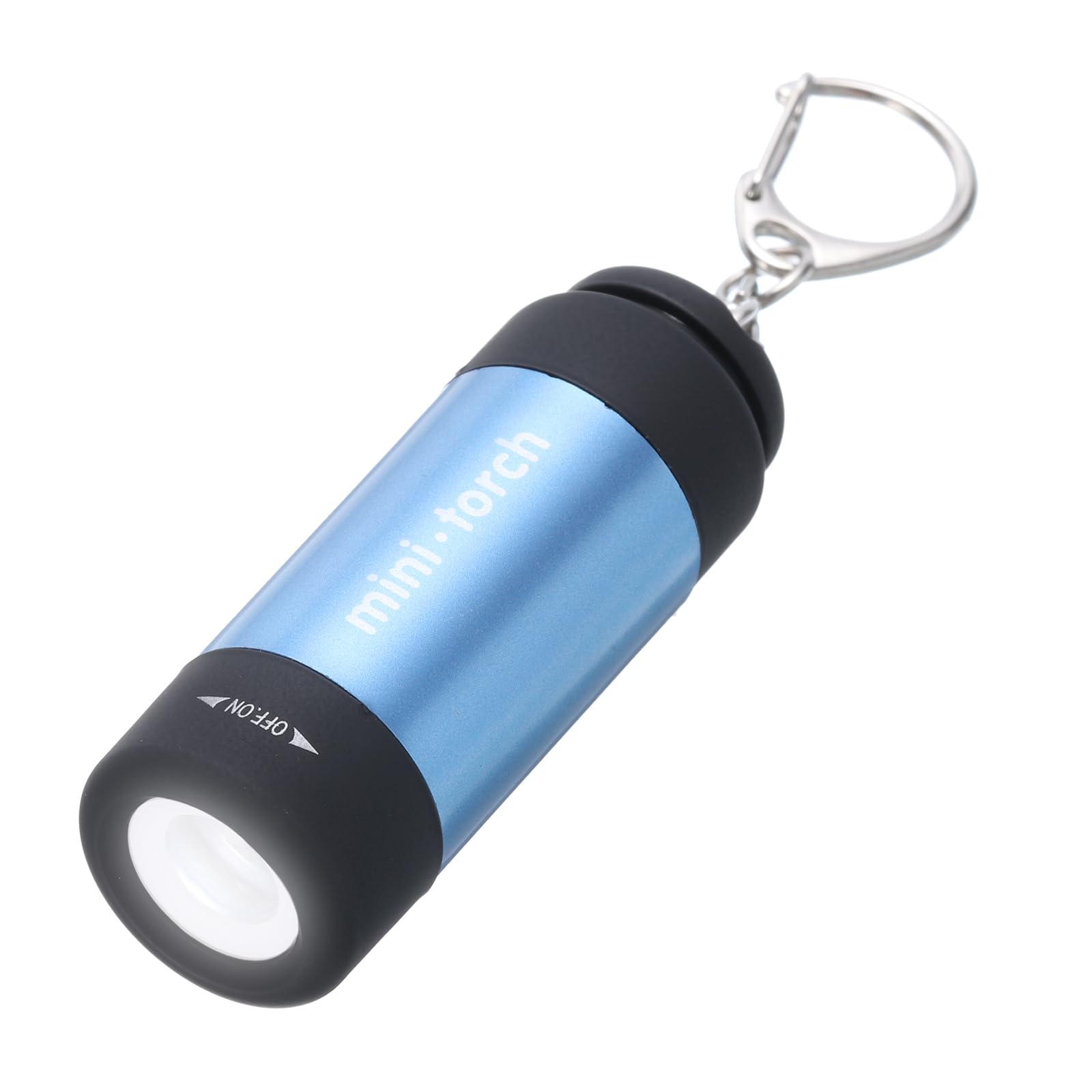 PATIKIL 2.56Inch Mini Keychain Flashlight, Pocket LED Flashlight Portable Torch USB Rechargeable for Outdoor Camping Party, Blue
