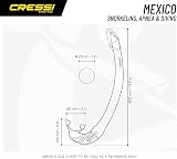 Cressi Mexico Snorkel Adult Blue Splash Guard Top EG269020 view 4