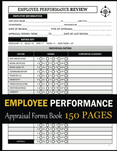 Mua Employee Performance Appraisal Forms Book: (15+ Performance ...