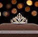 Yellow & White Gold Plated 925 Sterling Silver Princess Crown Rings - Top Tiara Ring Gift（yellow-gold-plated-silver，8）