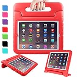 AVAWO Kids Case for 9.7" iPad 2 3 4 (Old Model) - Light Weight Shock Proof Convertible Handle Stand Kids Friendly for iPad 2, iPad 3rd Generation, iPad 4th Generation Tablet - Red