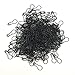 lieomo 1000pcs 0.85 Inch Tone Gourd Bulb Pear-Shaped Safety Pins for Hanging Tags-Black
