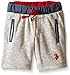 U.S. Polo Assn. Big Boys French Terry Drawstring Short, Gray, 14/16