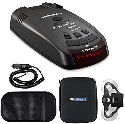 Beltronics RX65 Red Professional Series Radar/Laser Detector with Car Mat Bundle