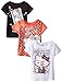 Hello Kitty Little Girls' Toddler Value Pack T-Shirts, Black/Orange/White, 2T