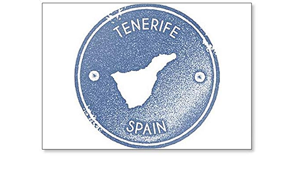 Tenerife mapa vintage. Estilo retro. Imán clásico para nevera ...