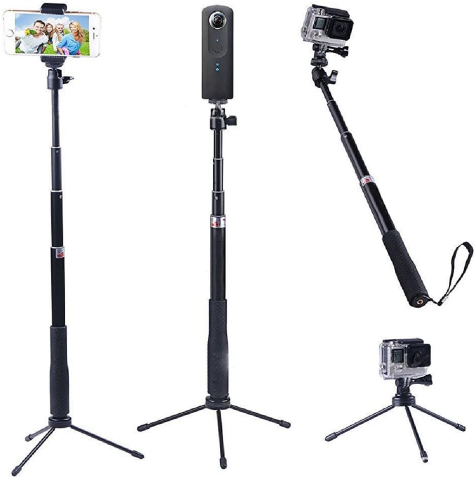 LENOAH Telescoping Selfie Stick with Tripod Stand Extreme Motion Self-Timer Small Camera Accessories