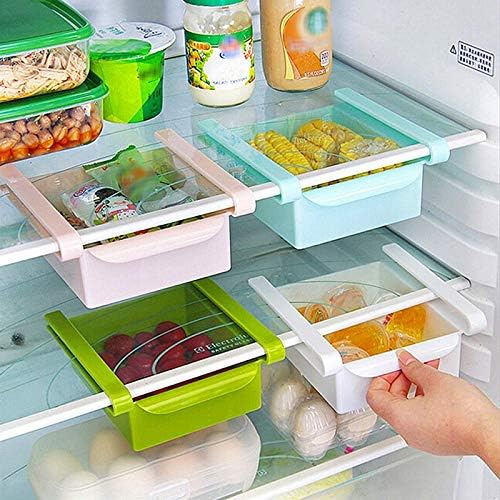 Magna Homewares Multipurpose Refrigerator Fridge Space Saver Storage Racks-Set of 4