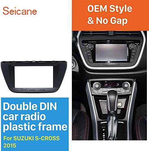 17398mm Double Din Audio Player Panel Frame Stereo Fascia Trim Bezel Car Stereo Frame for Suzuki S-cross