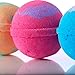 Joojoo Bath Bombs - SIX EXTRA LARGE 4.5 oz Ultra Lush Fizzy Bath Bombs Per Bath Bomb Kit-- Handmade In USA - Lavender, Moonlight & Roses, Cucumber Melon, Crazy Love, Petal Dance, Kiss Me