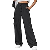 AUTOMET Womens Sweatpants Wide Leg Cargo Pants Fall Fashion Outfits Sweats Baggy Winter Clothes Streetwear Joggers