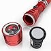 Telescopic Flex-Head LED Flashlight with Extendable Head - Magnetic Pick up Tool (Red)