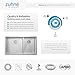 ZUHNE 32-Inch Stainless Steel Undermount Kitchen Sink Double Bowl 16 Gauge (60/40 Low Divide)