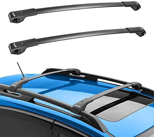 Bougerv 車ルーフラッククロスバー 14 スバルフォレスター用 アルミニウムクロスバー ルーフトップカーゴキャリア 荷物 カヤック カヌー バイク スノーボード用