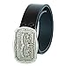 Levi's Men's Leather Belt With Antiqued Buckle,Black,32