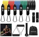 Bandes de Résistance Set Bands de Fitness Elastique Musculation en Latex 100LBS 