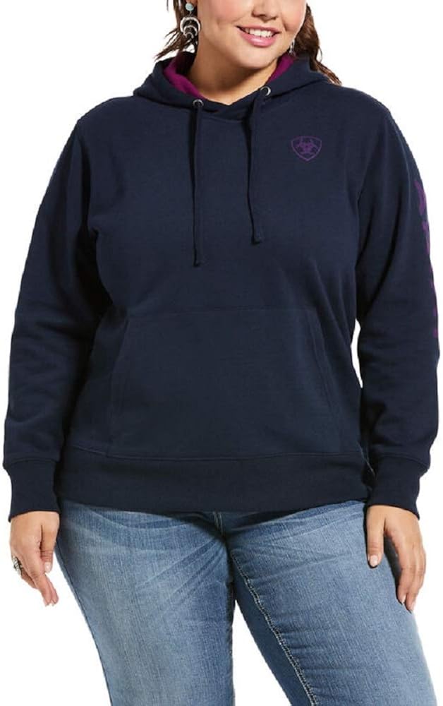 ARIAT Women's Logo Arm Hoodie: Amazon.co.uk: Clothing
