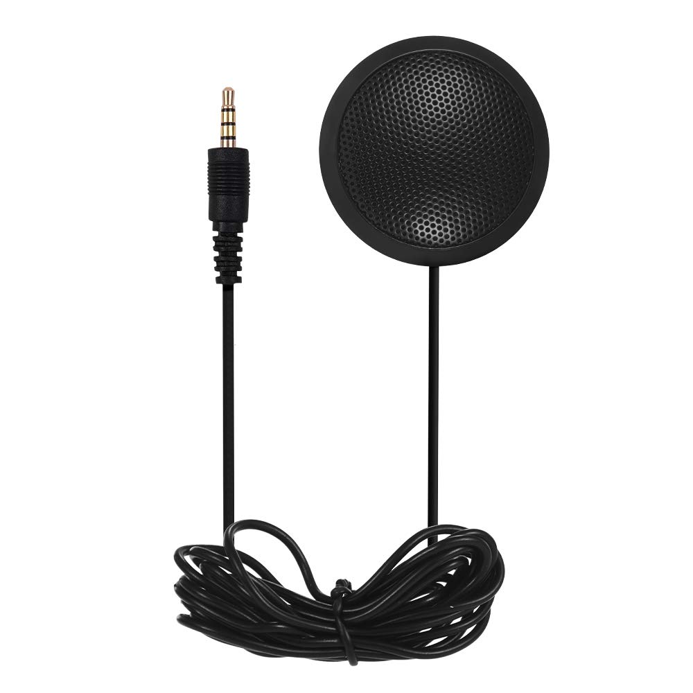 TOPTOO Microfono a condensatore da tavolo Mini Mic Omni-direzionale con  spinotto TRRS da 3,5 mm a 4 poli per computer PC Laptop per iPad iPhone  Samsung Huawei Smartphone Accessori Accessori per audio