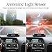 Head-Up Display, LEMSIR Car HUD Speedometer OBD II/EUOBD Interface with Foldable Display Board, Digital HD LED Projector Display Speed MPH Driving Reminder Alarm Light Sensor