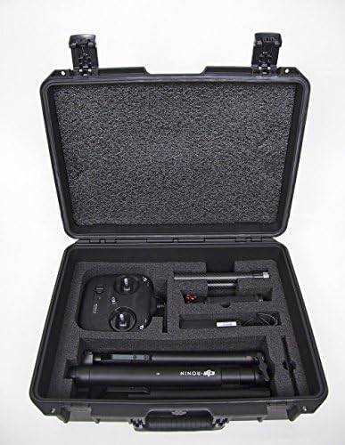 Tricases Ronin M Waterproof Hard Case with Custom Foam Insert for DJI Ronin M -M2608 Black