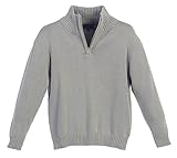 Gioberti Boy's Knitted Half Zip Long Sleeve Sweater
